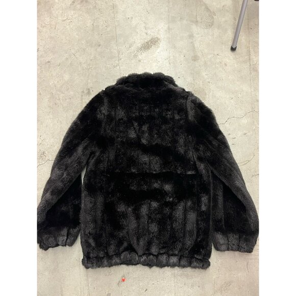 Vintage Monterey Fashions Faux Fur Mink Bomber Style Short Winter Coat Sz 12 Wmn - Picture 4 of 10